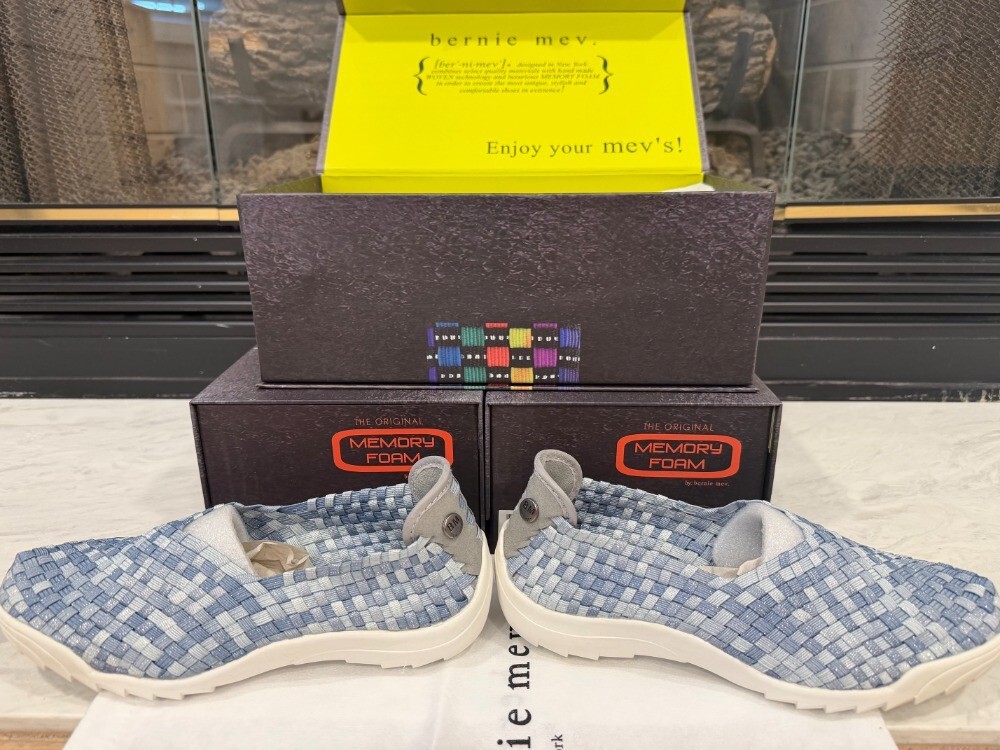 Bernie Mev Women's Rigged Vivaldi Cloud Shimmer Shoes EU36 US 5 New In Box
